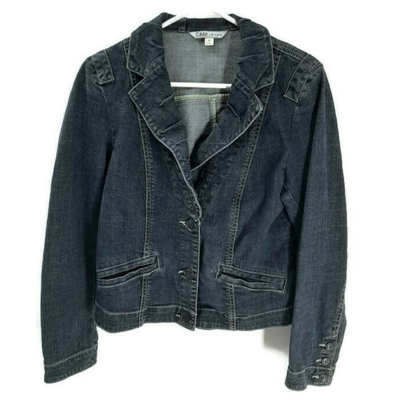 Cabi Lucy fitted denim jacket medium - Picture 1 of 10